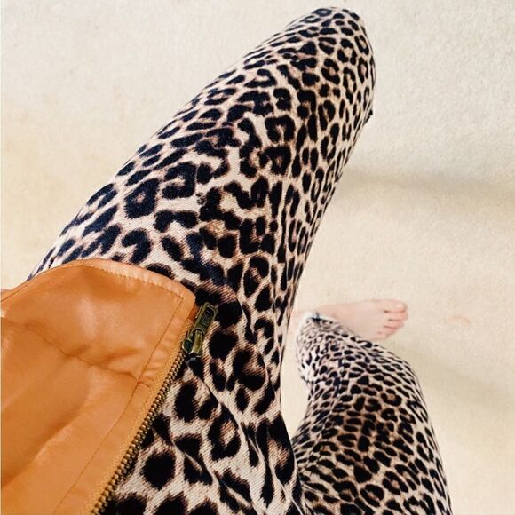Rag & Bone Boyfriend Mid Rise Leopard Jeans Size 25 NWT - Picture 12 of 15